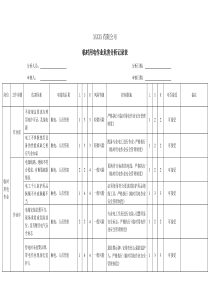 临时用电作业危害分析记录表-风险识别及评价