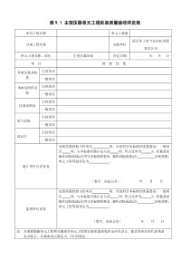 主变压器安装单元质量评定表(华工电气SL639-2013)