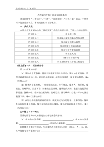 人教版四年级下册语文园地梳理