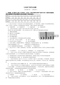 九年级下册历史试题,带答案