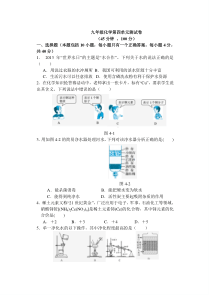 九年级化学第四单元检测卷