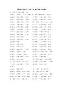 人教版小学语文二年级上册复习资料分类整理[1]