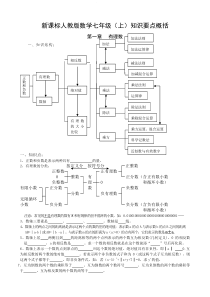 人教版数学七年级上复习教案