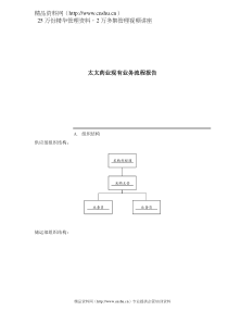 太太药业现有业务流程报告(1)