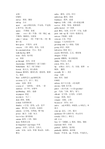 人教版高一英语必修1-4单词表