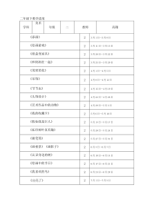 人美版二年级下第4册教案(带反思德育标注)