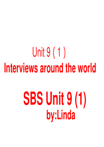 朗文国际英语教程第一册side-by-side-SBS-Unit-9(1)