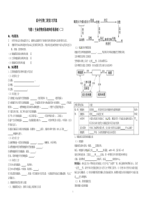 二轮复习学案专题1细胞的物质基础和结构基础(二)