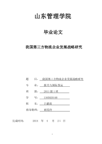 于潇琦论文_我国第三方物流企业发展战略研究