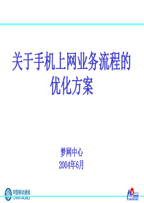 手机上网业务业务流程优化方案(PPT33)(1)