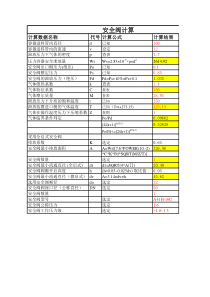 安全阀与防爆片计算表单