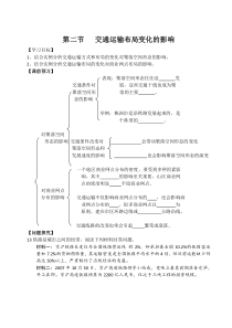 交通运输布局变化的影响 学案