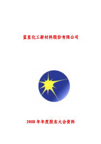 蓝星化工新材料股份有限公司