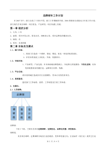 品牌部年度计划