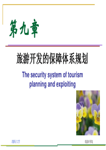 第九章旅游开发的保障体系规划