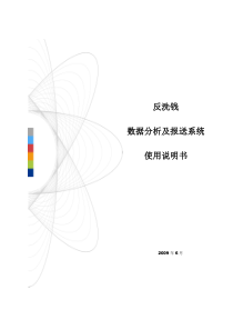 反洗钱数据挖掘及上报系统使用说明