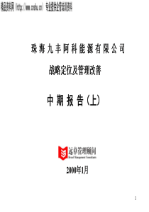 远卓《珠海九丰阿科能源有限公司---战略定位及管理改善中期报告(上)》45页