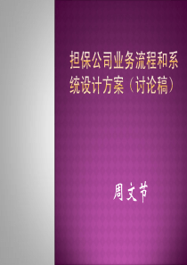 担保公司业务流程和系统设计方桉