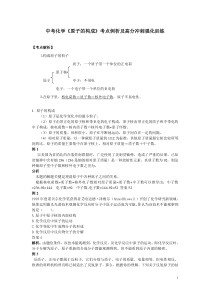 中考化学《原子的构成》考点例析及高分冲刺强化训练