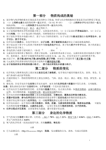 中考化学复习资料(人教版)