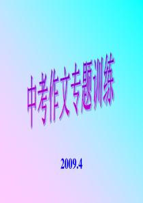 中考作文专题训练-中心