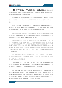 中国IT培训行业深度调研与投资战略规划分析报告