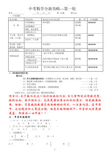 中考数学第一轮复习《数与式》