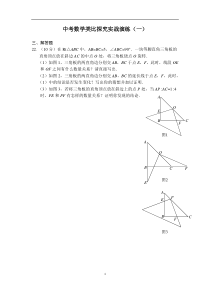 中考数学类比探究实战演练