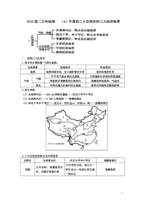 中国三大自然区与三大经济地带文档