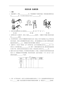 中考物理专题复习十家庭电路电磁现象