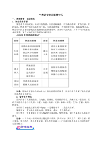 中考语文诗词鉴赏技巧