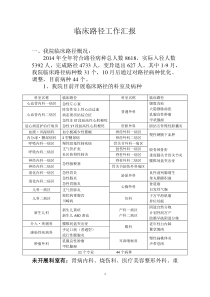 临床路径工作汇报