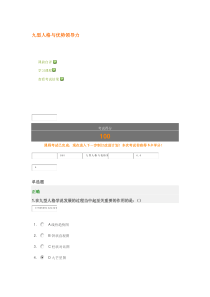 九型人格与优势领导力满分试卷