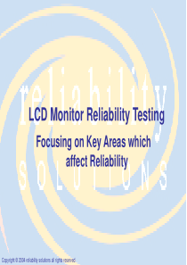 LCD Monitor Reliability Issues