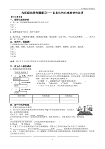 九年级化学专题复习氢氧化钠和碳酸钠的故事