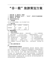 非一般旅游策划方案(doc 41页)