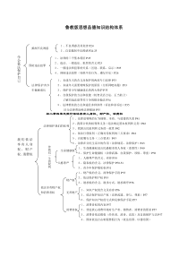 九年级政治中考知识结构体系鲁教版