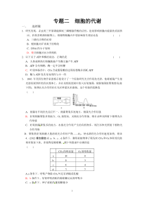 专题二 细胞的代谢