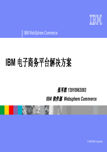 IBM电子商务平台解决方案