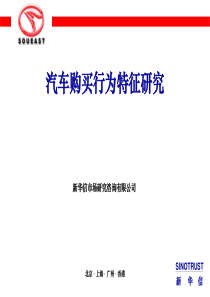 14 汽车购买行为特征研究（新华信）