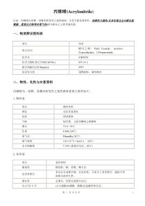 丙烯腈应急处置方案