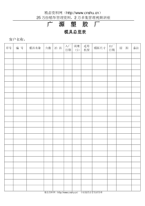 11-01模具总览表