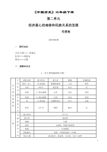 中国历史六年级下册