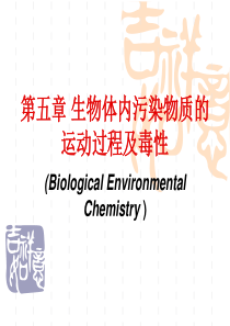 5生物体内污染物运动过程及毒性-PowerPointP