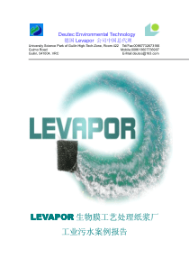 LEVAPOR生物膜工艺处理纸浆厂工业废水案例