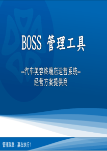 BOSS汽车美容管理系统介绍