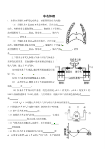 七年级下册生物第三章复习提纲