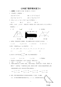 七年级下数学复习6