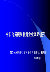 中日合资模具制造企业战略研究