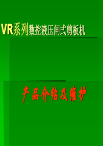 VR系列数控液压闸式剪板机(客户版)